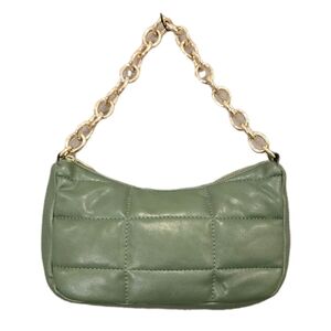 Fall Kate Landry Moss Green Quilted Purse. Holiday Gift EUC